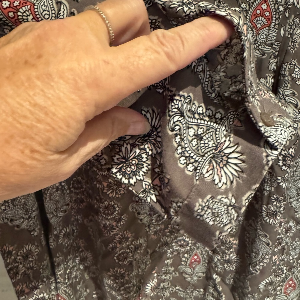Cato Brown Paisley Long Sleeve Dress - Picture 4 of 6